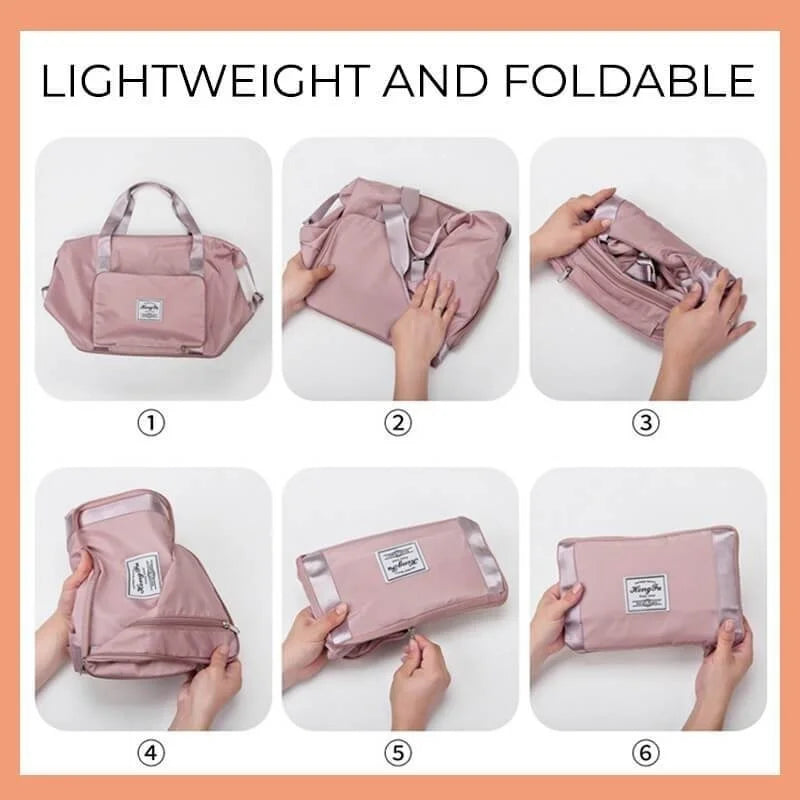 Large Capacity Folding Travel Bag Portable Lightweight Waterproof Bag