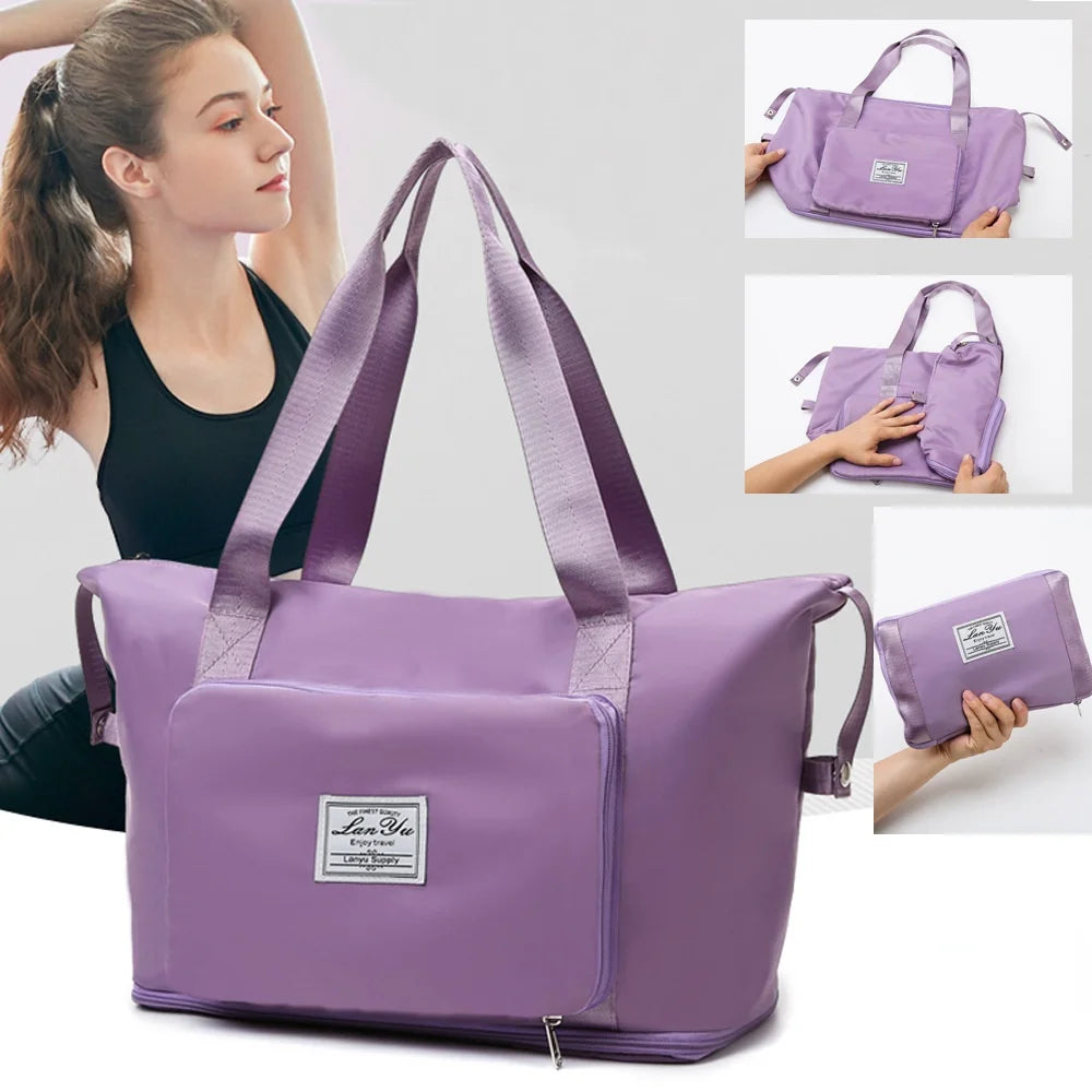Large Capacity Folding Travel Bag Hand Luggage