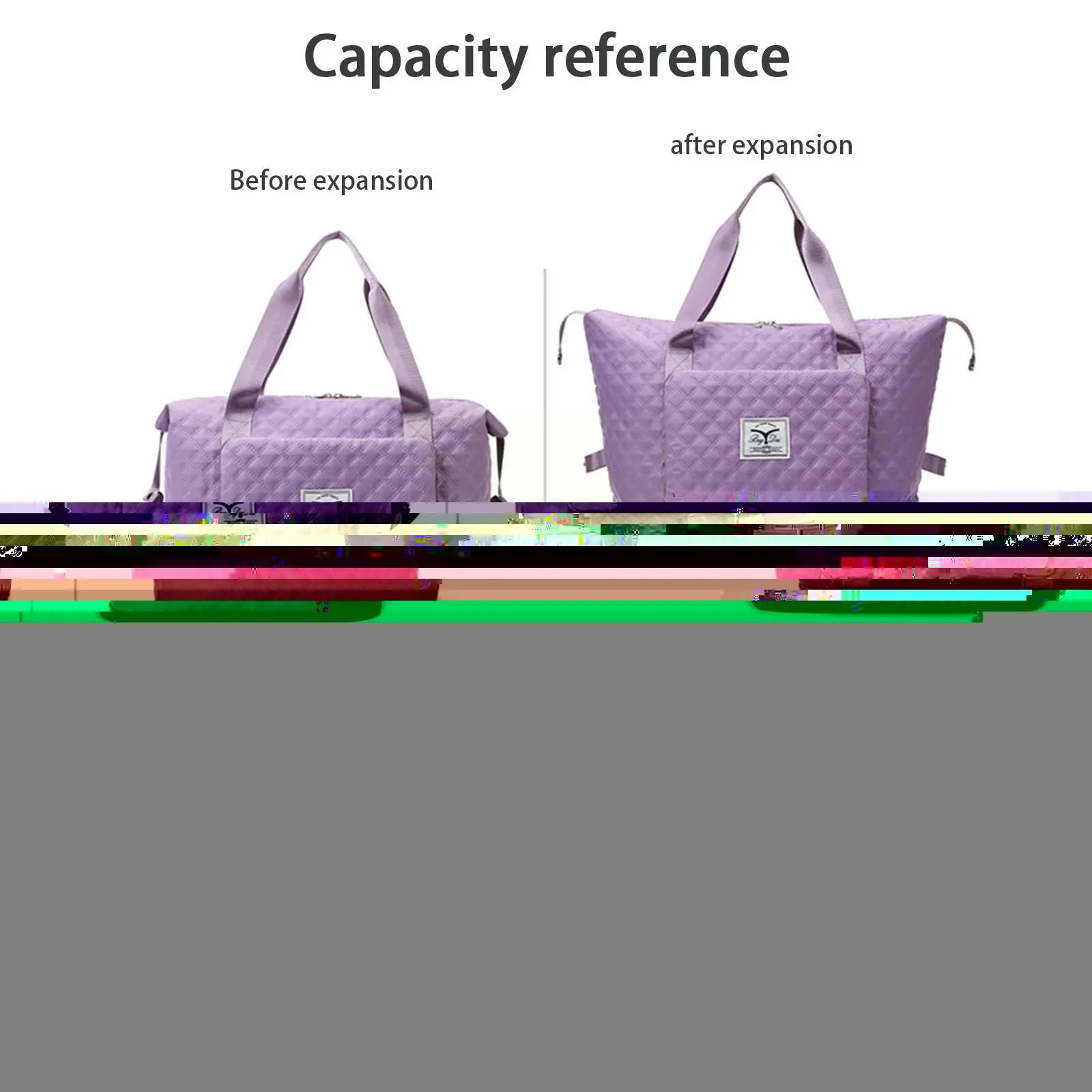 Large Capacity Folding Travel Bags Luggage Tote Handbag