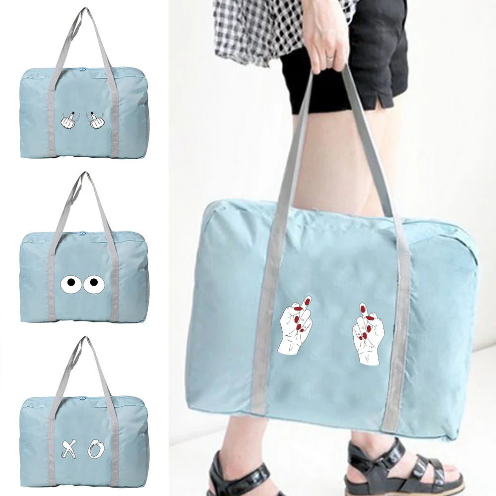 Large Capacity Folding Travel Bags Tote Carry on Luggage Storage Hand Bag