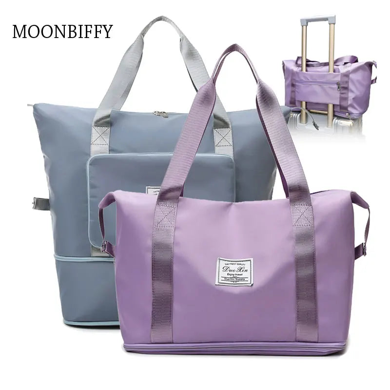 Large Capacity Folding Travel Bag Waterproof Luggage Tote Handbag