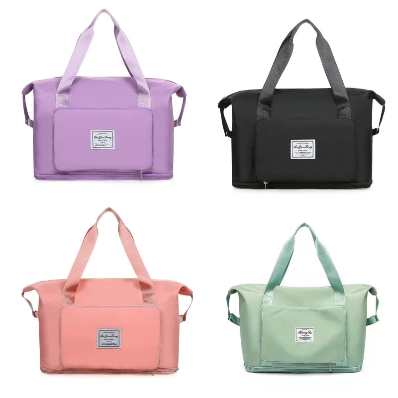 Waterproof Large Capacity Folding Travel Duffle Bag Tote Handbag