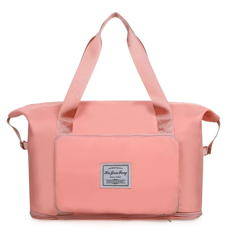 Large Capacity Folding Travel Duffle Bag Waterproof Tote Handbag