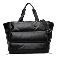 Large Gym Bag Winter Cotton Feather Down Shoulder Bag