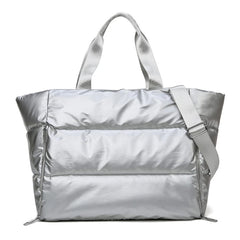 Large Gym Bag Winter Cotton Feather Down Shoulder Bag