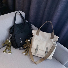 Large Capacity Women's Canvas Shoulder Bag Lightweight Messenger Bag