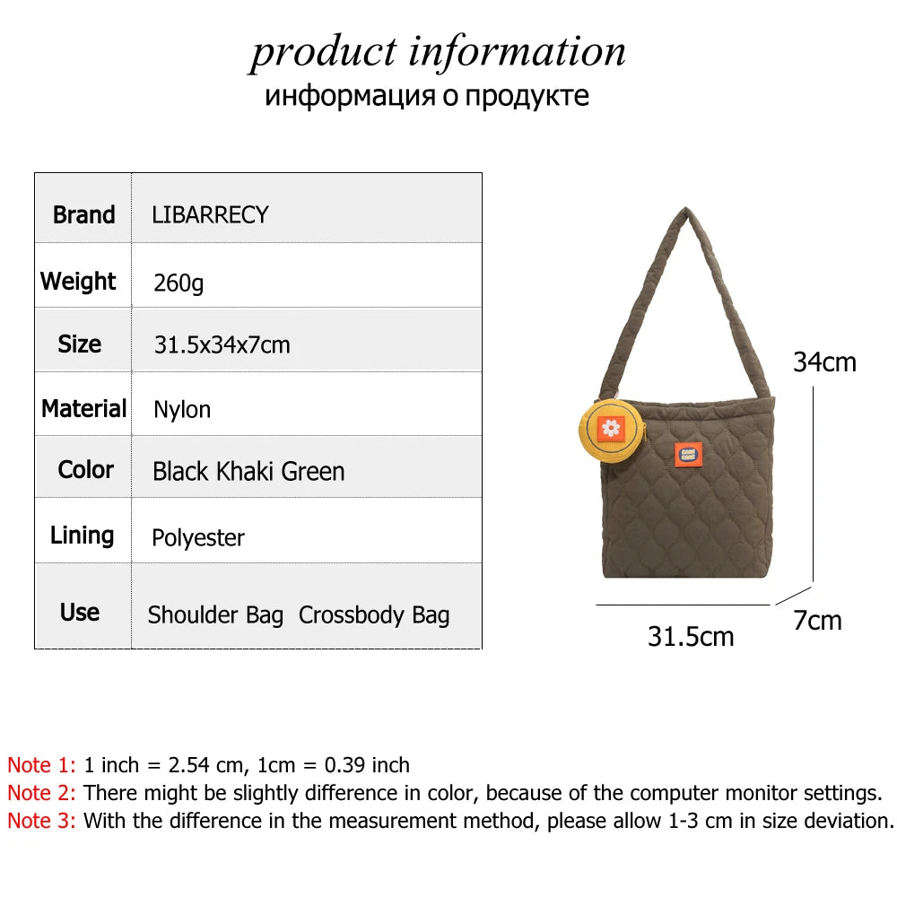 Nylon Ladies Shoulder Bag Spring Women Messenger Bags Plaid