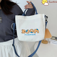 Japanese Style Vintage Tote Bag Large Capacity High School University Class