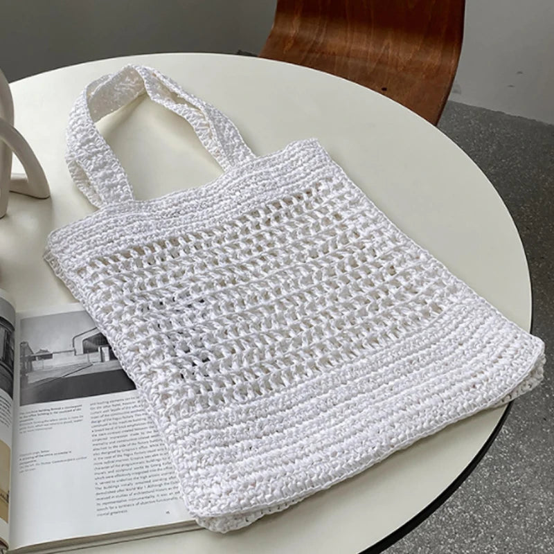 Hollow Woven Bag Single Shoulder Bag Beach Handbag