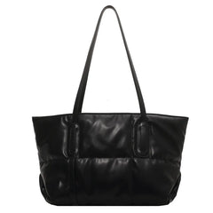 Large Capacity Women's Shoulder Bag All-match Texture Underarm Tote Bag