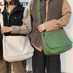 Large Capacity Canvas Shoulder Bag Women Student School Bags