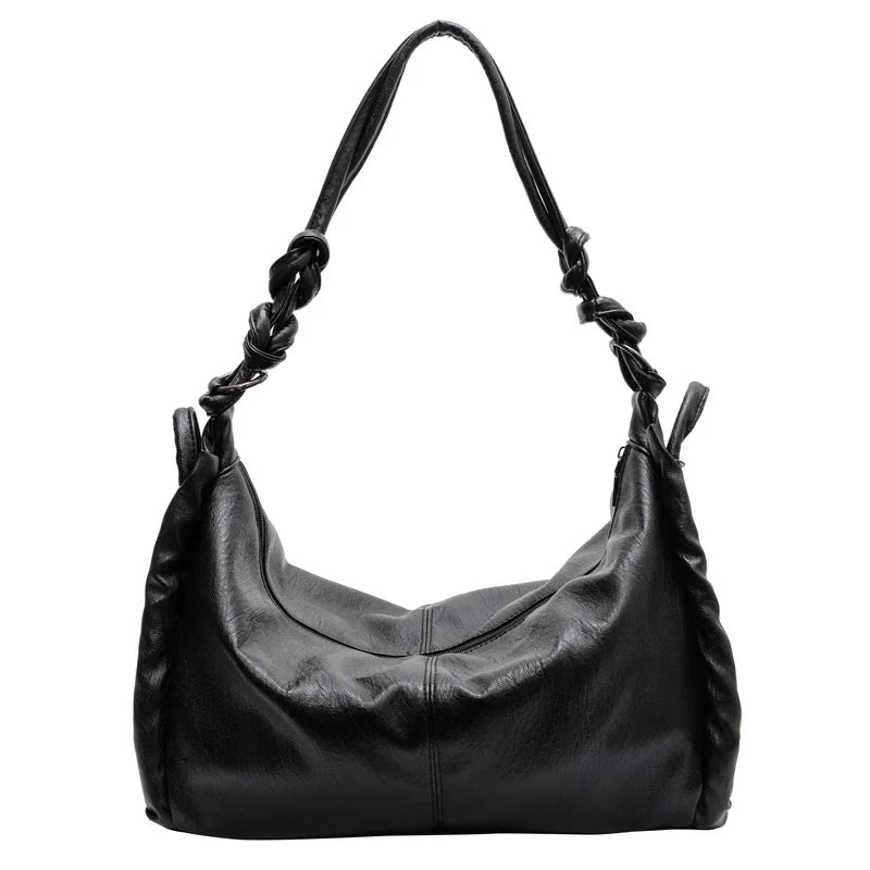 Large Capacity Vintage Leather Tote Bag for Women