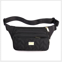 Large Capacity Sports Nylon Waist Bag Chest Crossbody Handbag