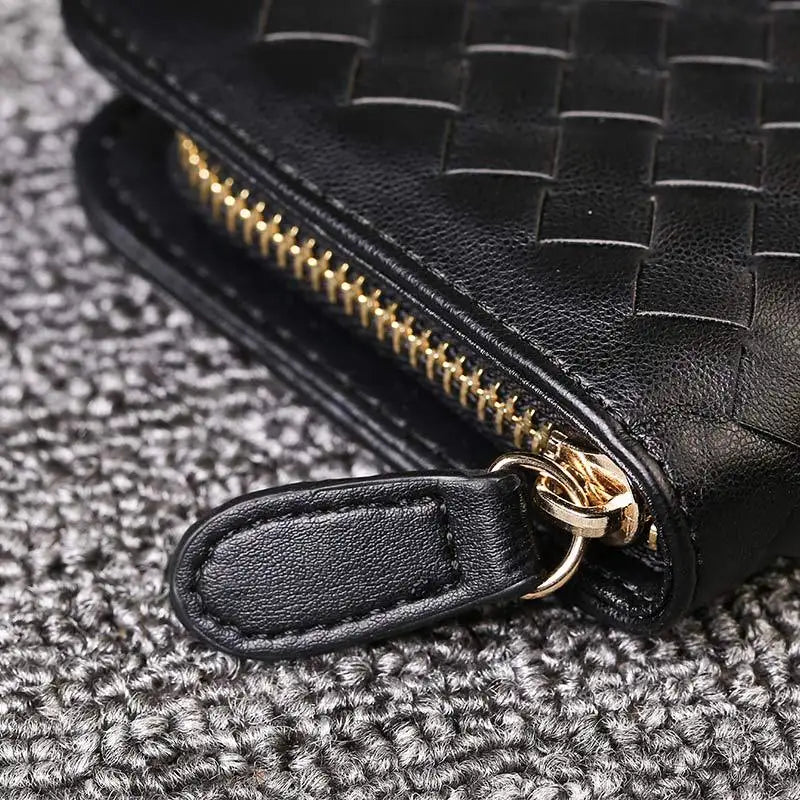 Large Capacity Leather Men's Wallet Clutch Bag