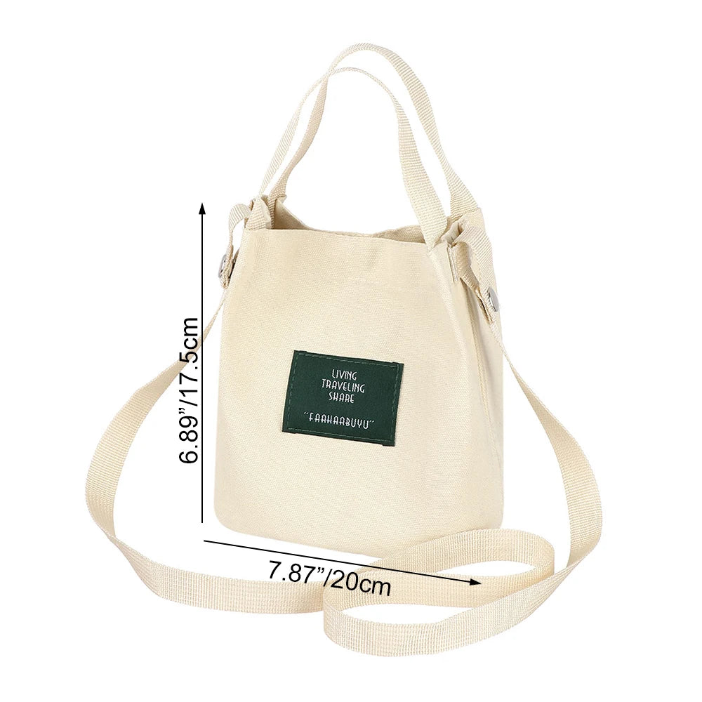 Large-Capacity Canvas Crossbody Bag for Women