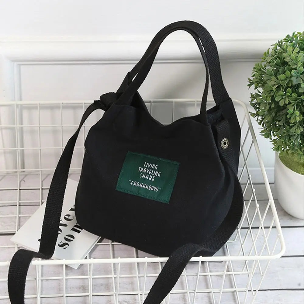 Large-Capacity Canvas Crossbody Bag for Women