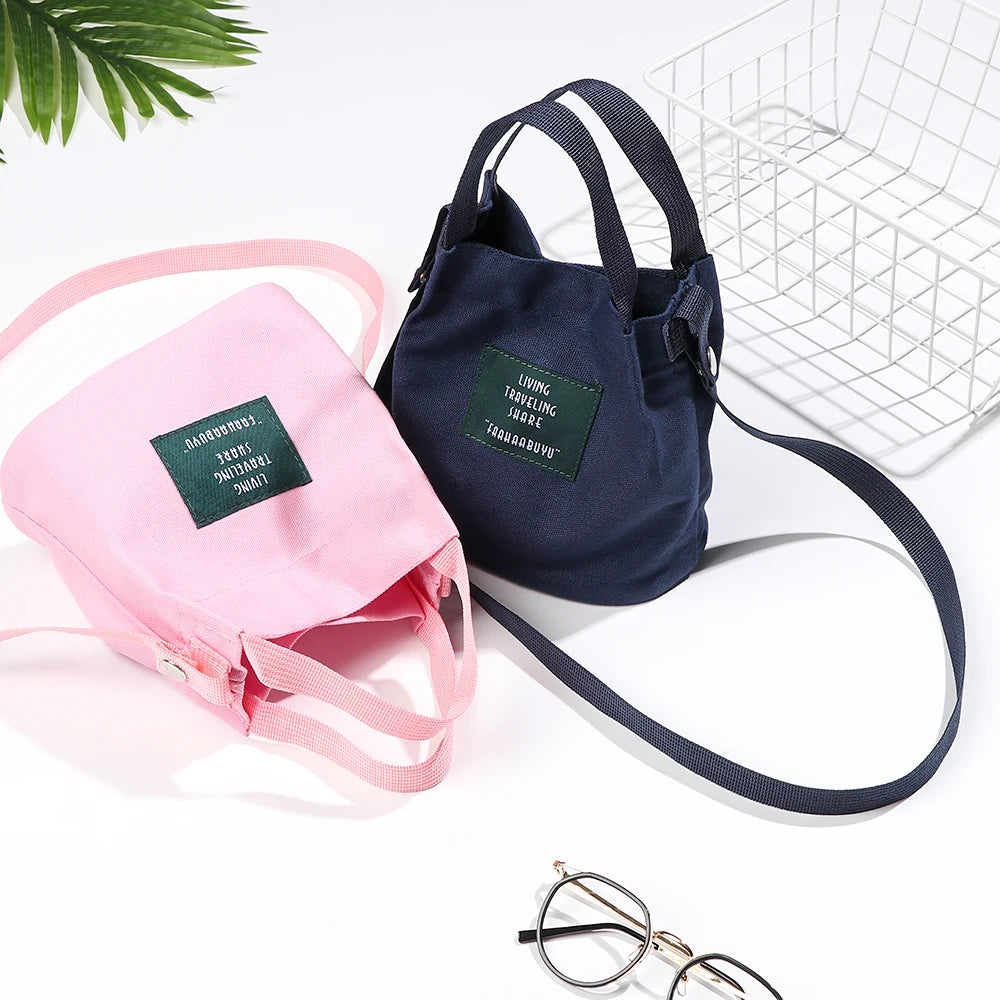 Large-Capacity Canvas Crossbody Bag for Women