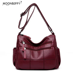 Women's Large Capacity Leather Crossbody Bag