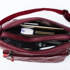 Women's Large Capacity Leather Crossbody Bag