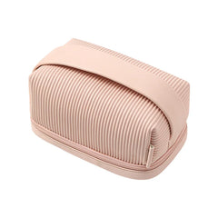 Large-Capacity Leather Makeup Bag Women Multifunction Toiletries Organizer