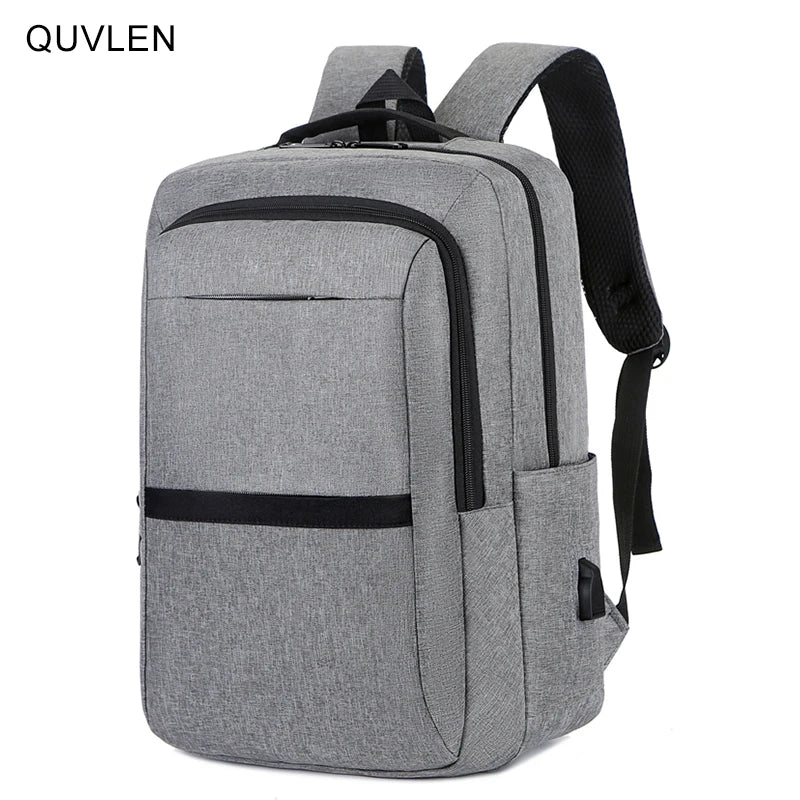 Large Capacity Men's Backpack USB Charging Waterproof Rucksack