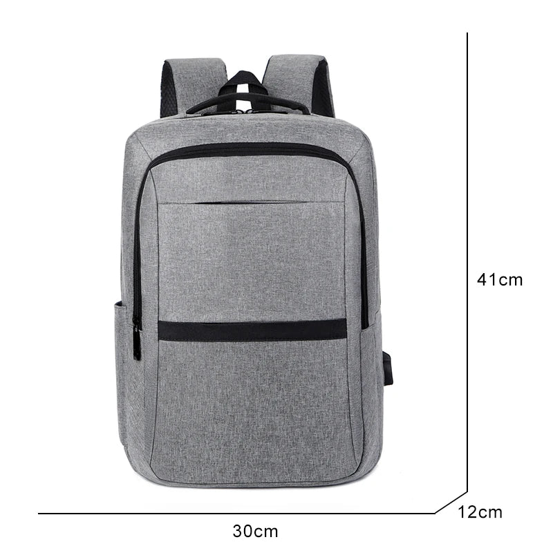 Large Capacity Men's Backpack USB Charging Waterproof Rucksack