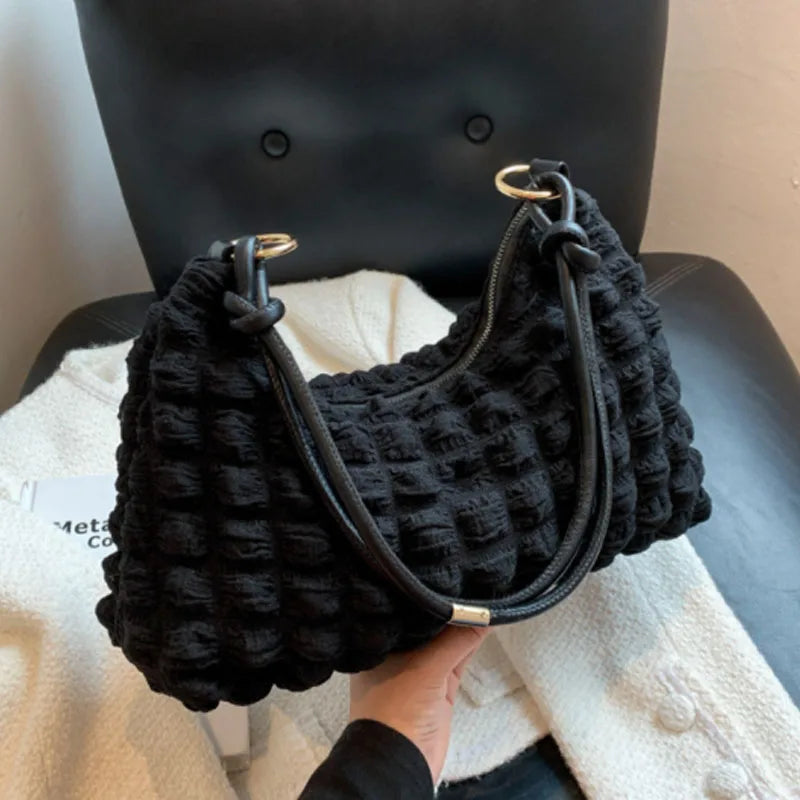 Large Capacity Messenger Winter Lingge Fold Large Bag Leisure Personalized Women