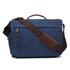 Vintage Canvas 17 in Laptop Bag Crossbody Bag for Men Women