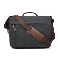 Vintage Canvas 17 in Laptop Bag Crossbody Bag for Men Women