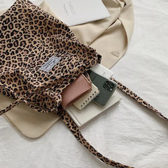 Large Capacity Nylon Cloth Bucket Bag Shoulder Armpit Handbags