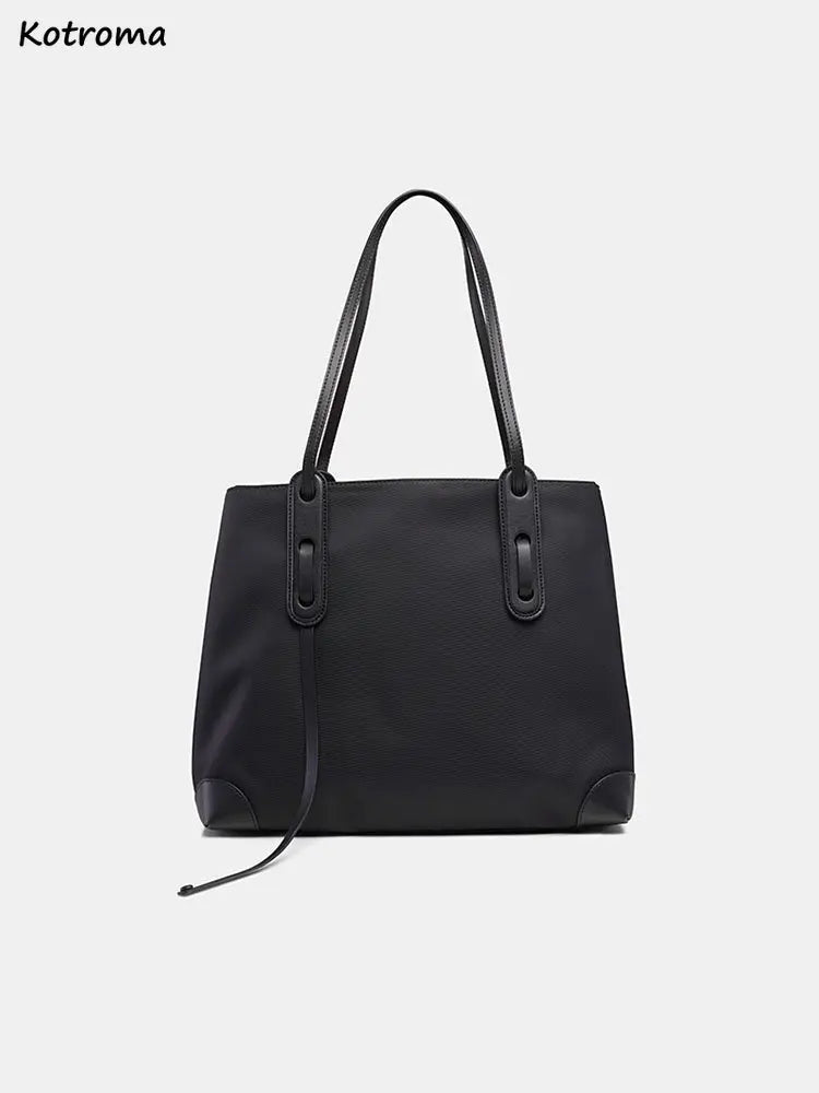 Large Capacity Nylon Shoulder Bags Women Retro Totes OL Casual All-match Underar