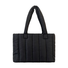 Winter Nylon Tote Bag Vintage Lady Shoulder Purse Handbag