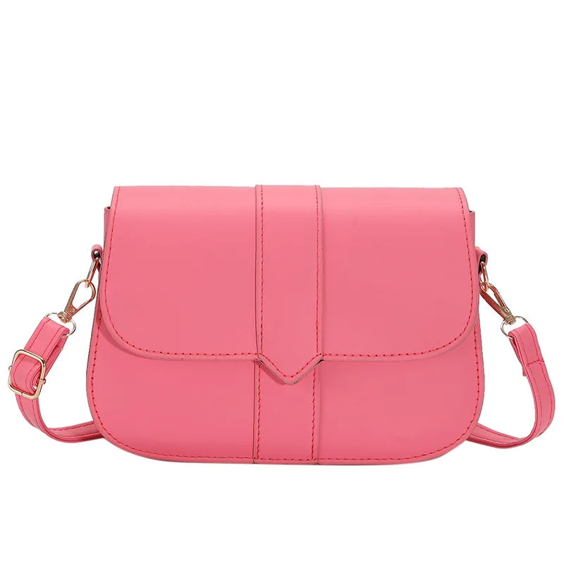 Large Capacity One Shoulder Bag Women's PU Leather Casual Style