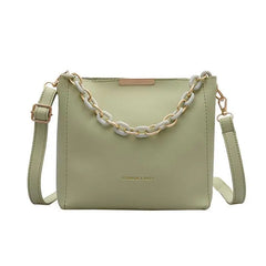 Large Capacity One Shoulder Bags PU Leather Vintage Bucket Handbag