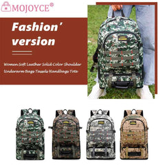 Large Capacity Outdoor Backpack Camo Camping Bag Multi-Pockets