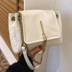 Large Capacity PU Leather Ladies Shoulder Bags Tassel Women's Crossbody Bag
