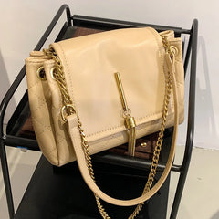 Large Capacity PU Leather Ladies Shoulder Bags Tassel Women's Crossbody Bag