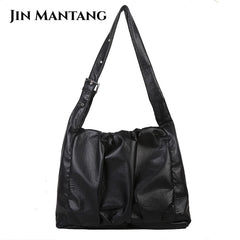 Large Capacity PU Leather Tote Bag for Women Autumn Winter Handbag