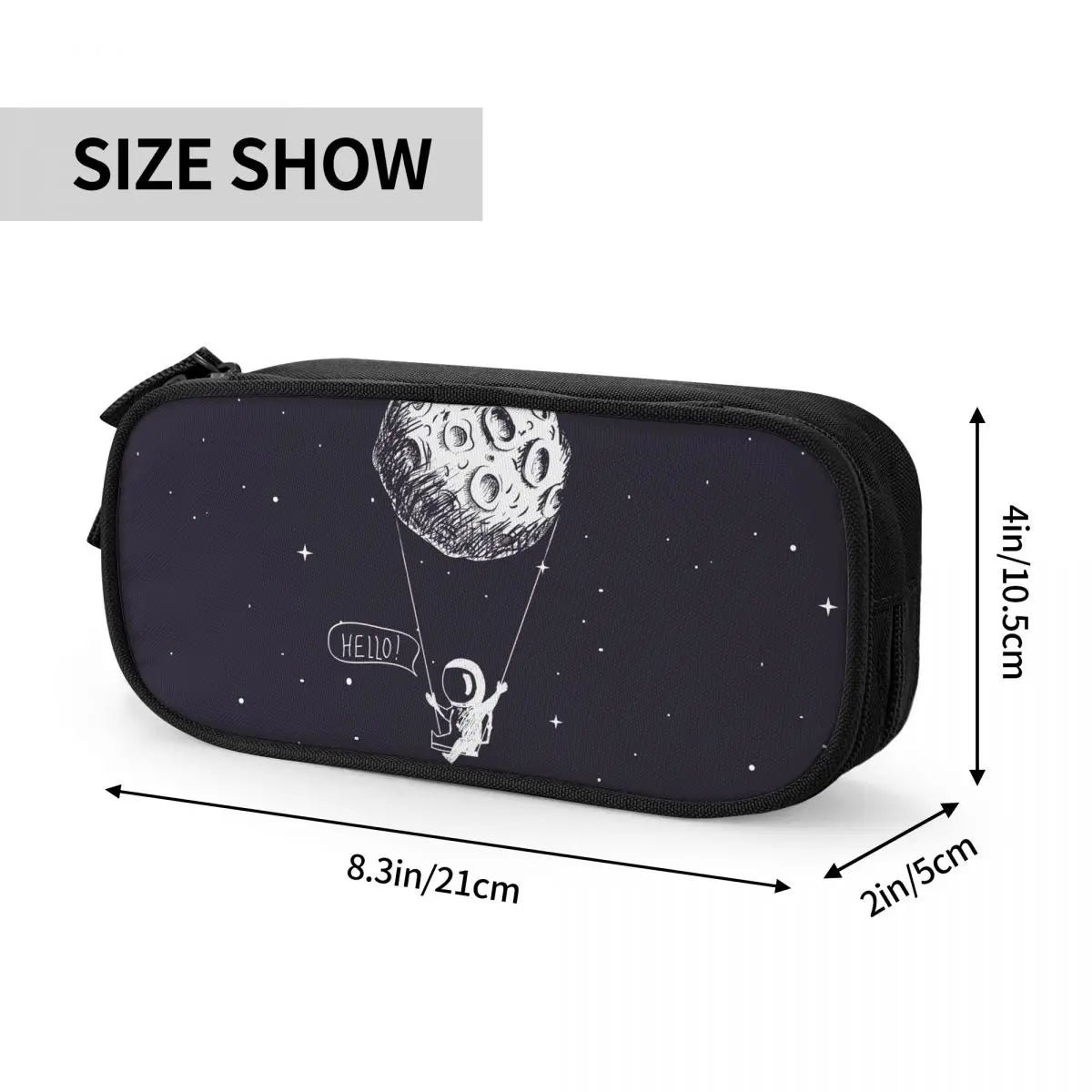 Large Capacity Pencil Case School Pen Box Stationery Supplies 2 Layered