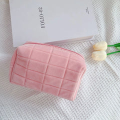 Plush Cosmetic Storage Bag Makeup Organizer Handbag Stationery Pencil Case