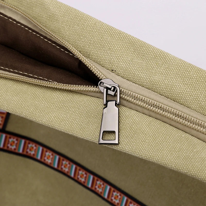 Large Capacity Retro Canvas Bag Student Working Suitable Shoulder Bags