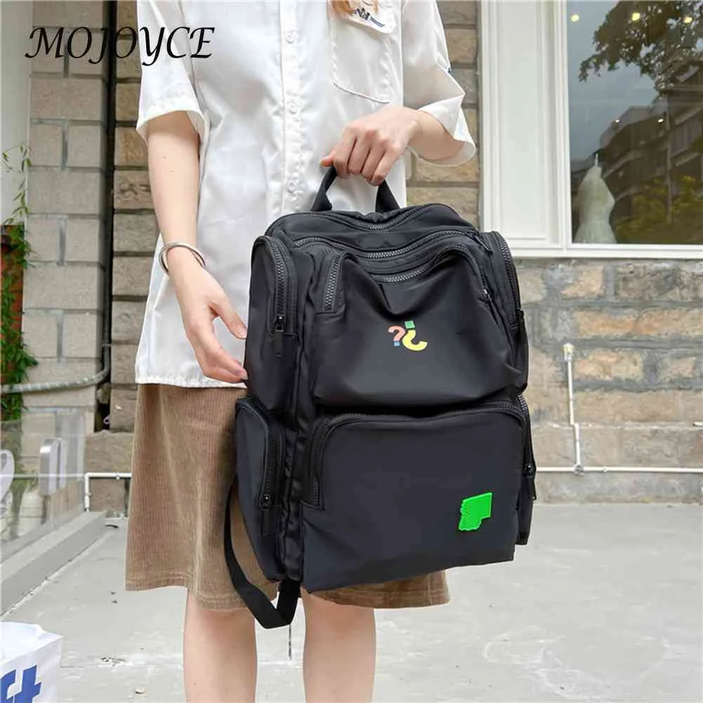 Large Capacity School Backpacks Hit Student School Bag Multi-pocket