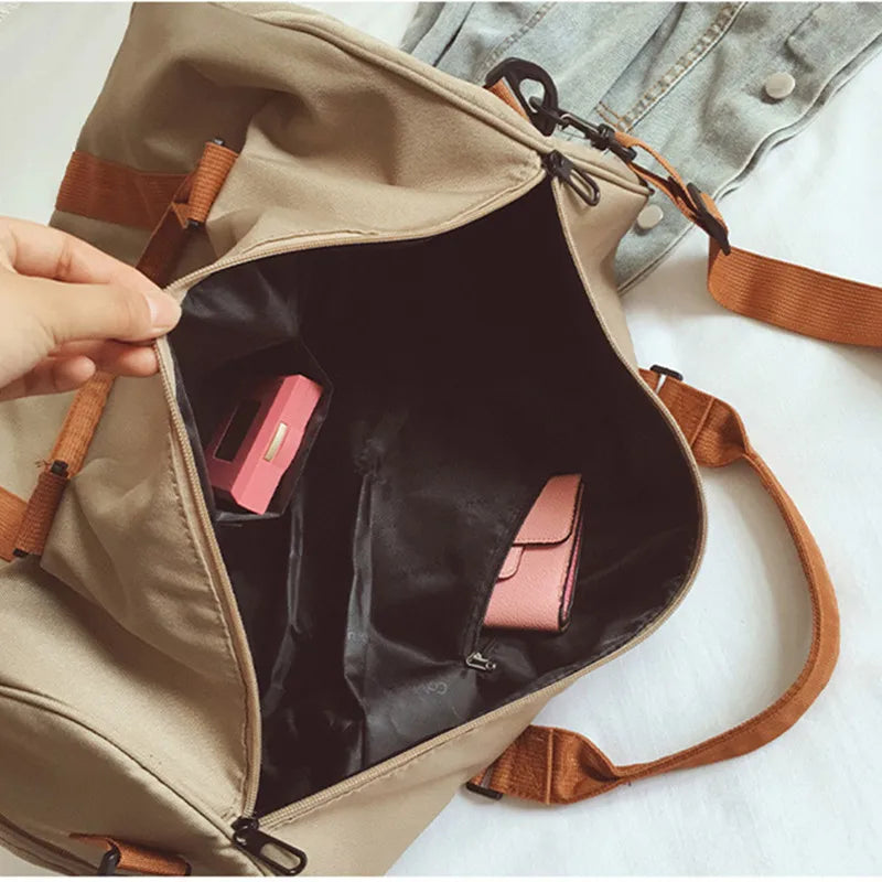 Large Capacity Shoe Bag Shoulder Fitness Bag Women Luggage