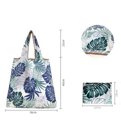Large Capacity Shopping Bag Reusable Folding Tote Bag Cartoon Grocery Bag