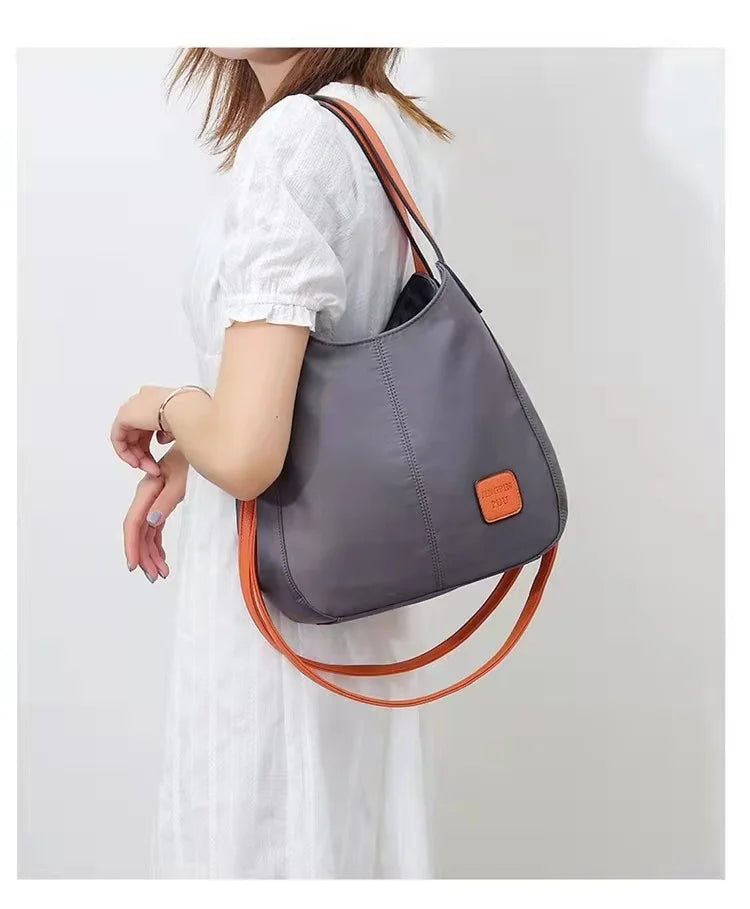 Large Capacity Shoulder Bag Women Casual Nylon Handbag
