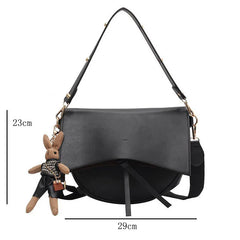 Large Capacity Shoulder Bags For Women Flap Tote Bags Crossbody Pack Leather