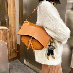Large Capacity Shoulder Bags For Women Flap Tote Bags Crossbody Pack Leather