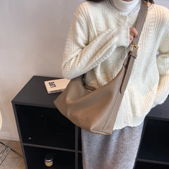 Western Style PU Leather Shoulder Bag Large Capacity Tote Bag