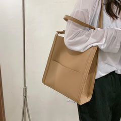 Large-Capacity Shoulder Bags Women PU All-Match Retro High-Quality Commuter Bags