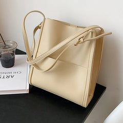 Large-Capacity Shoulder Bags Women PU All-Match Retro High-Quality Commuter Bags